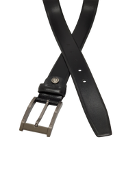 Formal Belt Men - Real Leather - Business / Office wear belt 35mm width - Black -S26 - Toledo