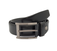 Formal Belt Men - Real Leather - Business / Office wear belt 35mm width - Black -S26 - Toledo