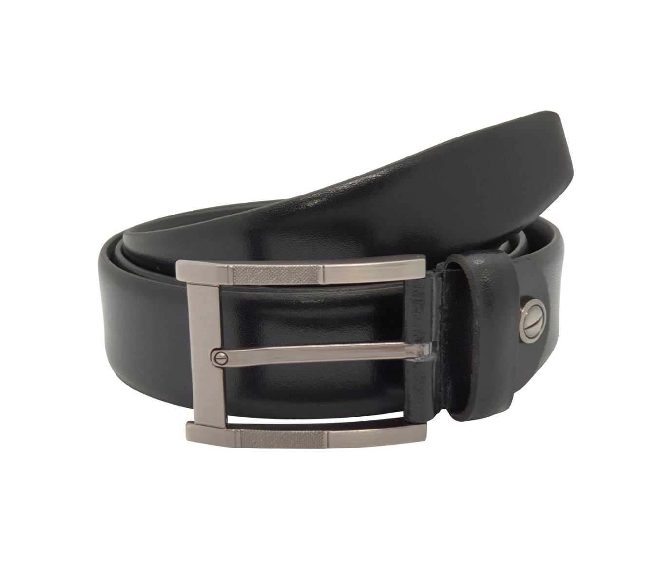 Formal Belt Men - Real Leather - Business / Office wear belt 35mm width - Black -S26 - Toledo