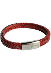 Oxhide Leather Bracelet Braided Brown - Oxhide 11mm width