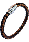 Oxhide Leather shaded Braided Bracelet- Oxhide 5mm width