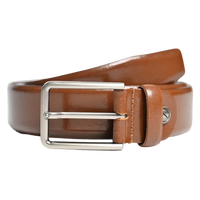 Formal Belt Men - Real Leather Tan Belt - Business / Office wear belt -Oxhide S27