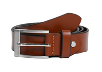 Casual Leather Belt Men - Full Grain Leather Belt  Tan Leather Belt - BLC22 Oxhide Tan