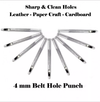Leather Belt Hole Punch - Hole Puncher for Leather Belt -Hole puncher 4mm