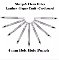 Leather Belt Hole Punch - Hole Puncher for Leather Belt -Hole puncher 4mm