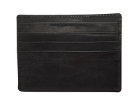 Leather Card Holder - Leather cardholder - Leather Card Case - Leather Card Pouch - Card Sleeve - Oxhide AS4 BLACK
