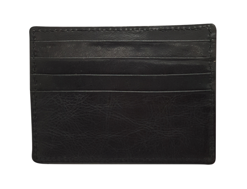 Leather Card Holder - Leather cardholder - Leather Card Case - Leather Card Pouch - Card Sleeve - Oxhide AS4 BLACK
