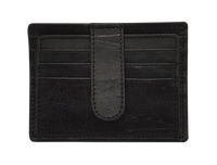Leather Card Holder - Leather cardholder - Leather Card Case - Leather Card Pouch - Card Sleeve - Oxhide AS4 BLACK