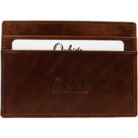 Leather Card Holder - Leather cardholder - Leather Card Case - Leather Card Pouch - Card Sleeve -Oxhide J0054 BROWN