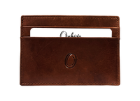 Leather Card Holder - Leather cardholder - Leather Card Case - Leather Card Pouch - Card Sleeve -Oxhide J0054 BROWN