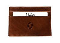 Leather Card Holder - Leather cardholder - Leather Card Case - Leather Card Pouch - Card Sleeve -Oxhide J0054 COGNAC