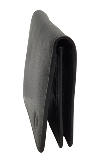 Leather Card Holder Wallet - Leather Mini Wallet - Leather Card Wallet - cardholder - Leather Card Pouch - Oxhide 4425 - BLACK