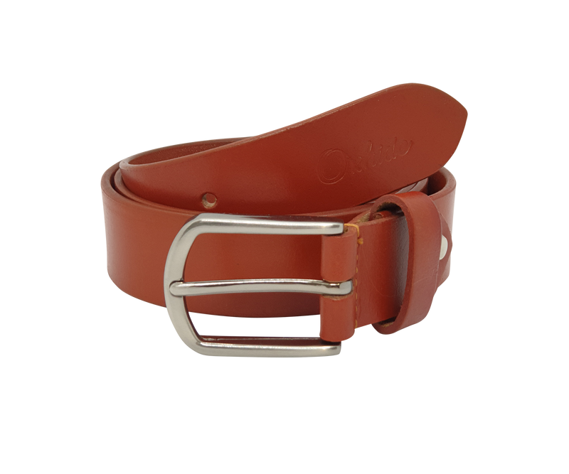 Casual Leather Belt Men - Full Grain Leather Belt  Tan Leather Belt - BLC22 Oxhide Tan