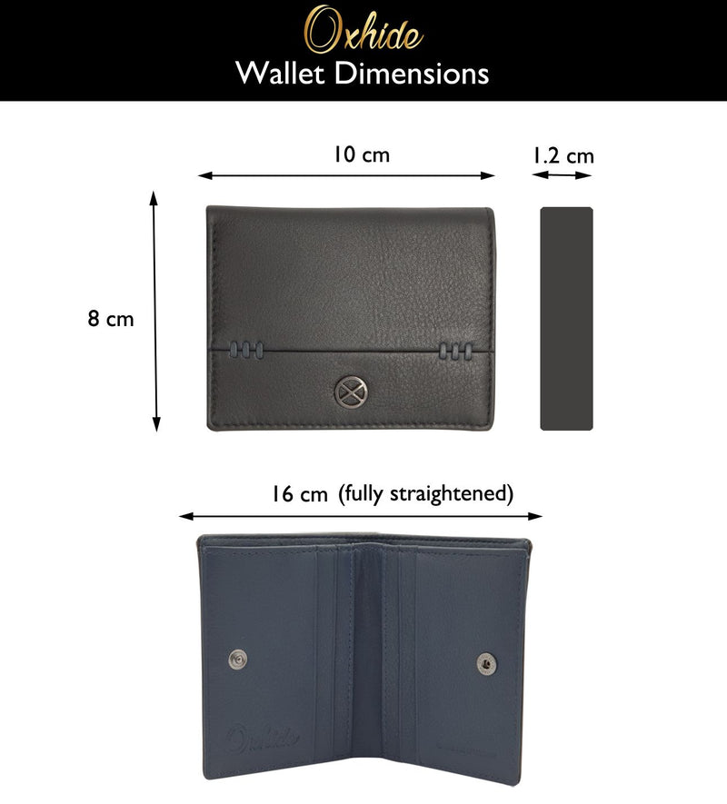 Wallet Men Small - A Minimalist Wallet - Real Leather Compact Wallet - J0010 Oxhide