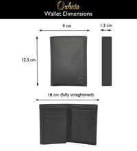 Leather Wallet Men with Coin Pouch - Black Wallet - Bifold Wallet - Full Grain Leather Wallet - J0007 Oxhide