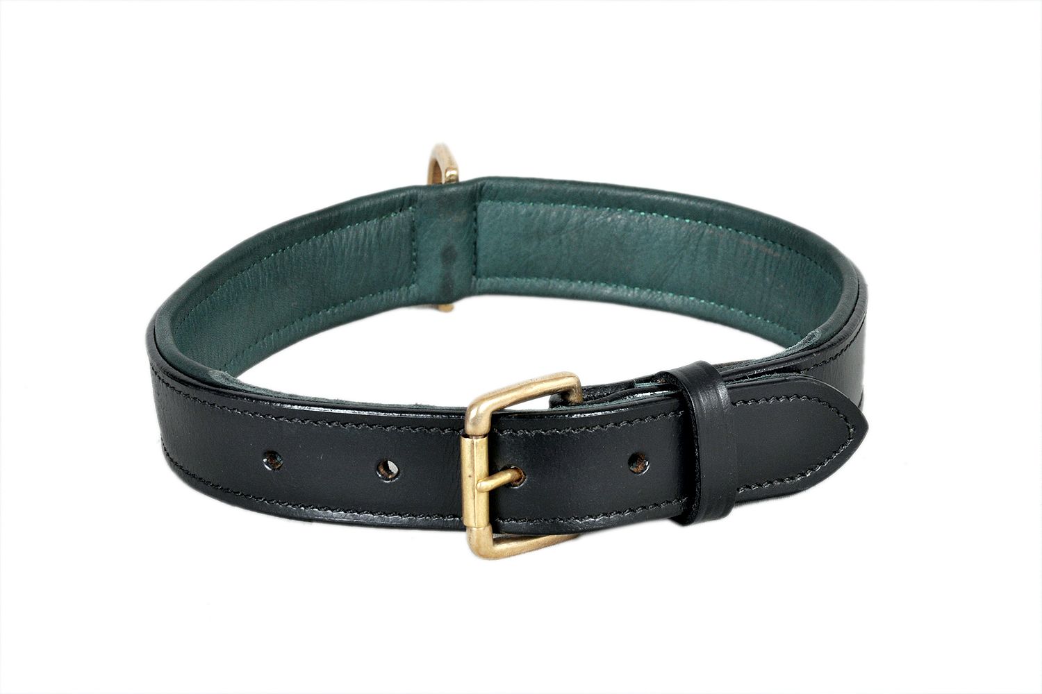 Soft Touch Collars -Padded Leather Dog Collar Black