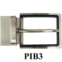 Men's Reversible Buckle 35mm width Metal Alloy Belt Buckle Replacement Pin Buckle -Oxhide PIBl
