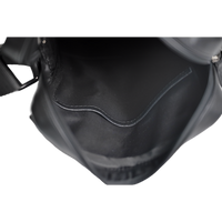 Leather Messenger Bag - Full Grain Leather Sling Bag -Leather Sling Bag for Men Black - Oxhide J0048