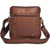 Leather Messenger Bag - Full Grain Leather Sling Bag -Leather Sling Bag for Men Brown  - Oxhide J0050