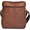 Leather Messenger Bag - Full Grain Leather Sling Bag -Leather Sling Bag for Men Brown  - Oxhide J0050