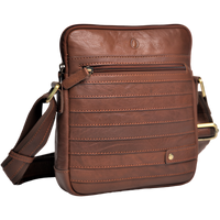 Leather Messenger Bag - Full Grain Leather Sling Bag -Leather Sling Bag for Men Brown  - Oxhide J0050