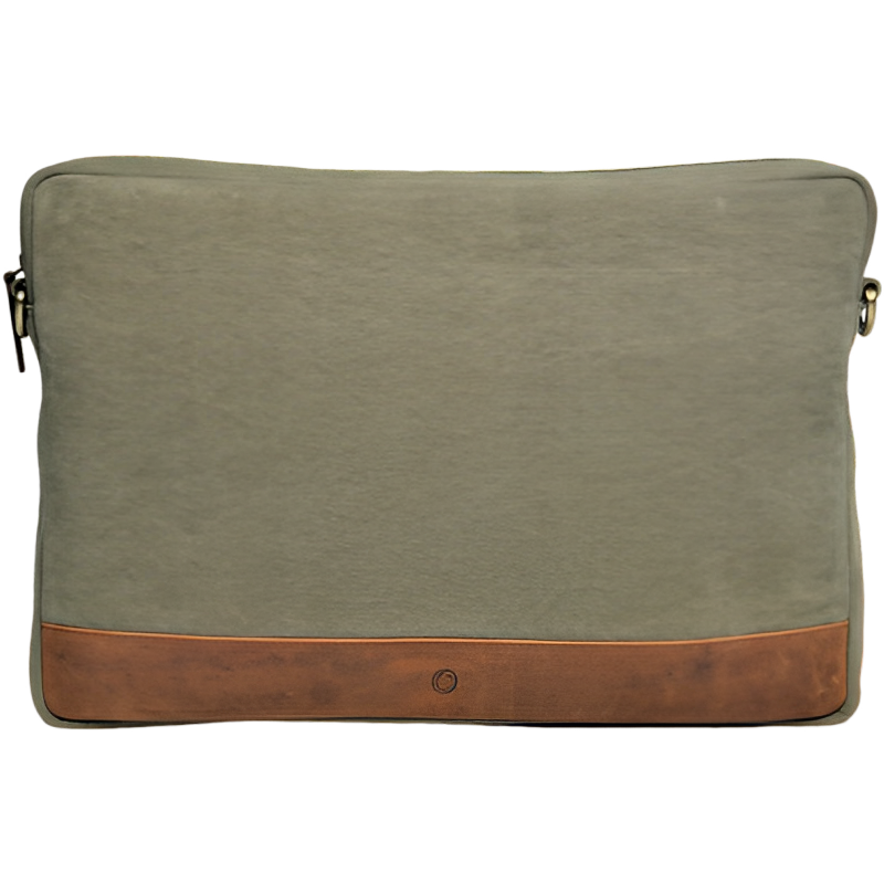 Canvas leather Laptop Bag for Men - Canvas Laptop Bag Men - Messenger Bag for Men - Men's Handbag Casual Leather - Oxhide J0042