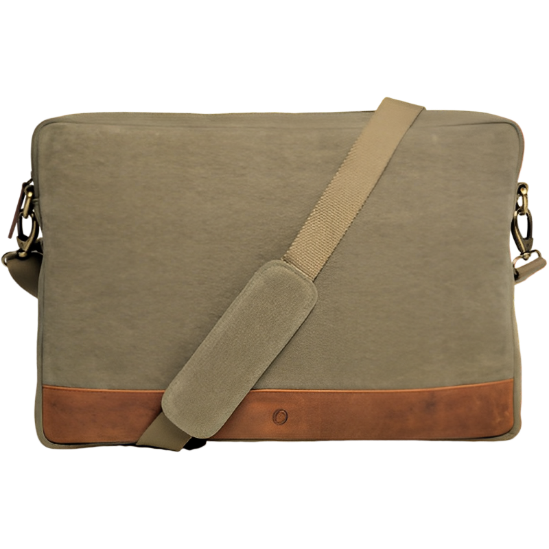 Canvas leather Laptop Bag for Men - Canvas Laptop Bag Men - Messenger Bag for Men - Men's Handbag Casual Leather - Oxhide J0042