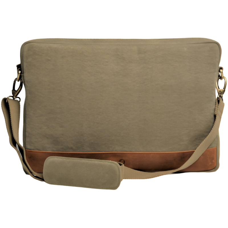 Canvas leather Laptop Bag for Men - Canvas Laptop Bag Men - Messenger Bag for Men - Men's Handbag Casual Leather - Oxhide J0042