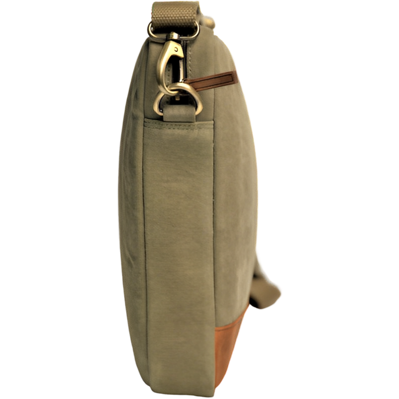 Canvas leather Laptop Bag for Men - Canvas Laptop Bag Men - Messenger Bag for Men - Men's Handbag Casual Leather - Oxhide J0042