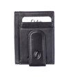 Money Clip Wallet Men Slim-Cardholder - Bifold Thin Wallet - Full Grain Leather Wallet  - Black Wallet -ER13 Oxhide Black