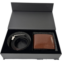 Belt gift set men - Belt Wallet Gift Set - Wallet Gift Box - Oxhide Fabric Gift Box