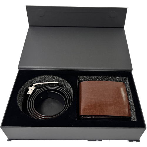 Belt gift set men - Belt Wallet Gift Set - Wallet Gift Box - Oxhide Fabric Gift Box