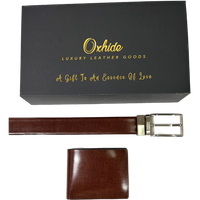 Belt gift set men - Belt Wallet Gift Set - Wallet Gift Box - Oxhide Fabric Gift Box