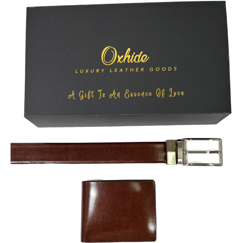 Belt gift set men - Belt Wallet Gift Set - Wallet Gift Box - Oxhide Fabric Gift Box