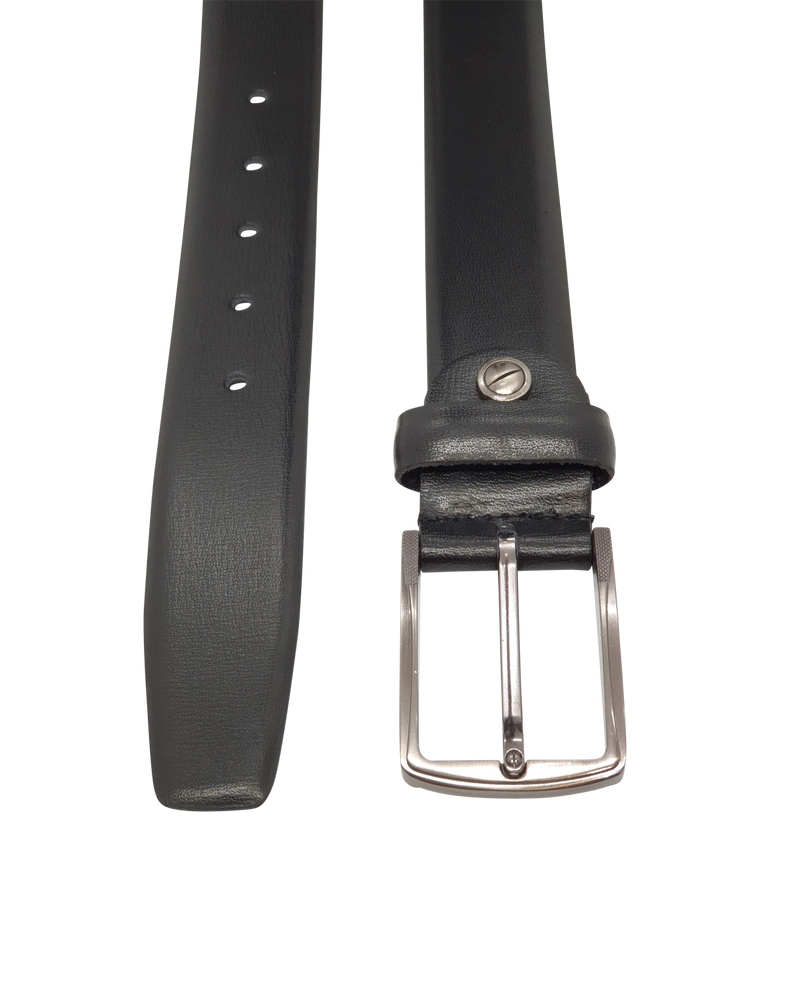 Formal Belt Men - Real Leather - Business / Office wear belt - Black - S28 - Palmilla