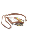 Oxhide Leather Lanyard / ID card holder Lanyard /Wallet/Leather - JG4164LS - Brown