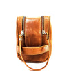 Leather clutch for Men - Leather Bag -Travel Bag-Toilet bag- Wristlet for Men - J0071 BROWN