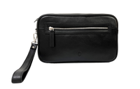 Leather clutch for Men - Leather Bag -Travel Bag-Toliet bag- Wristlet for Men - OX51