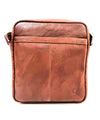 Leather Messenger Bag - Full Grain Leather Sling Bag -Leather Sling Bag for Men Brown  - Oxhide J0049