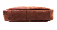 Leather Messenger Bag - Full Grain Leather Sling Bag -Leather Sling Bag for Men Brown  - Oxhide J0049