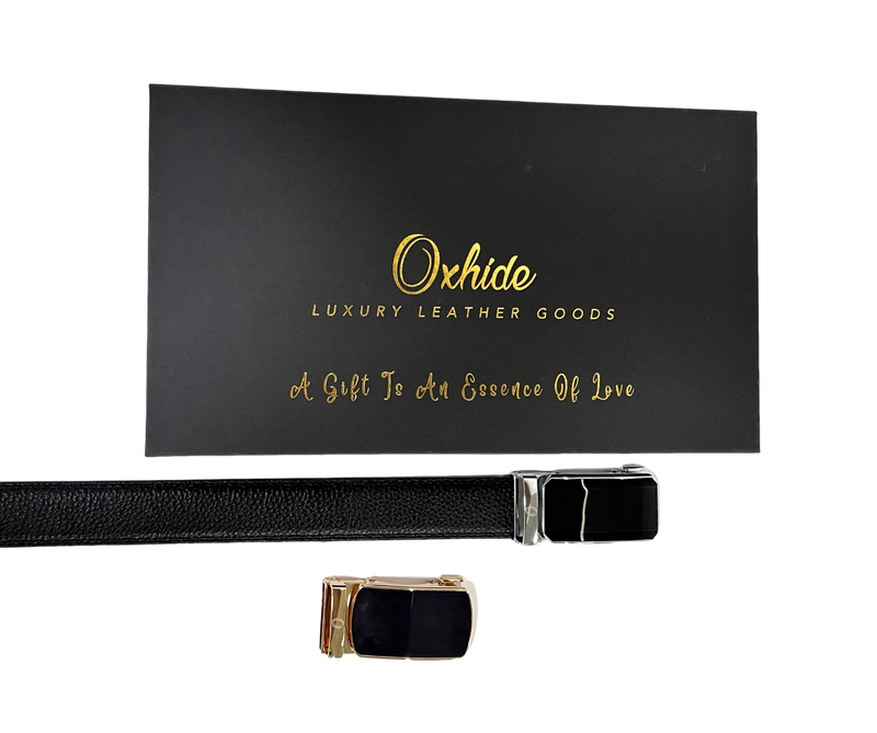Belt Gift set men - Ratchet belt Gift set - Gift box for Men Oxhide Ratchet belt Gift Box