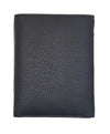 Trifold Wallet Men - Genuine Leather Wallet - Black Wallet - Compact Wallet - J0008 Oxhide