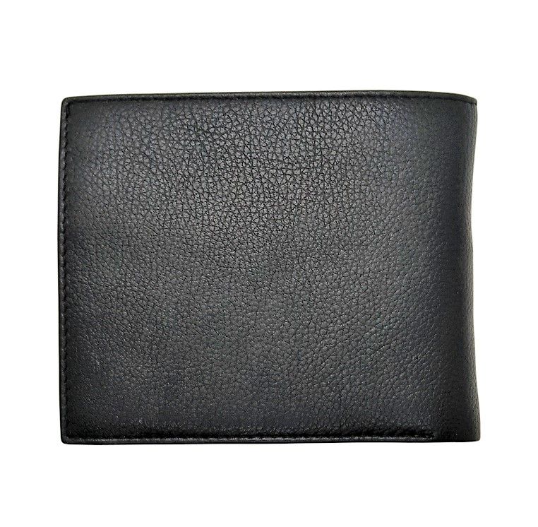 Oxhide Leather Wallet with Coin Pouch and Zip Pocket - Oxhide J0009NL
