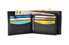 Oxhide Leather Wallet with Coin Pouch and Zip Pocket - Oxhide J0009NL