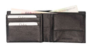Leather Wallet For Men - Bifold Wallet - Full Grain Leather Wallet - Black Wallet - J0018 Oxhide
