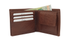 Leather Wallet For Men - Bifold Wallet - Full Grain Leather Wallet - Brown Wallet - J0018 Oxhide