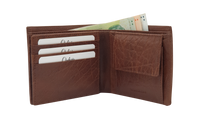 Leather Wallet For Men - Bifold Wallet - Full Grain Leather Wallet - Brown Wallet - J0018 Oxhide