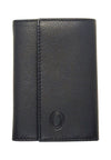 Key Wallet Coin Pouch - Leather Key Pouch -Black Leather Coin Pouch - Leather Coin Case - Oxhide J0023 Black