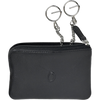 Leather Card Holder - Leather Key Pouch - Leather Coin Pouch - Leather Coin Case - Oxhide Black J0053