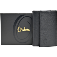 Key Wallet Coin Pouch - Leather Key Pouch -Black Leather Coin Pouch - Leather Coin Case - Oxhide J0023 Black